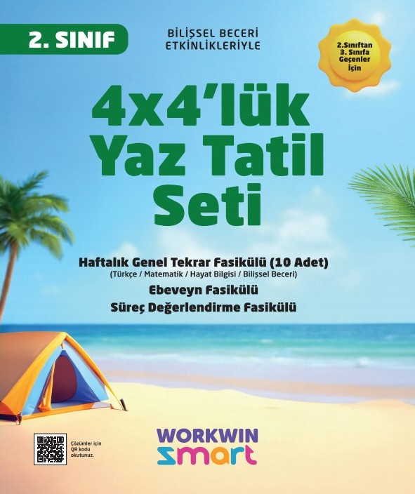 2. Sınıf Bilişsel Beceri Etkinlikleri ile 4×4’lük Yaz Tatil Seti